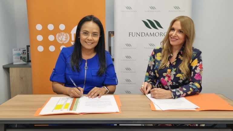 Firma de acuerdo de colaboración entre FUNDAMORGAN y UNFPA
